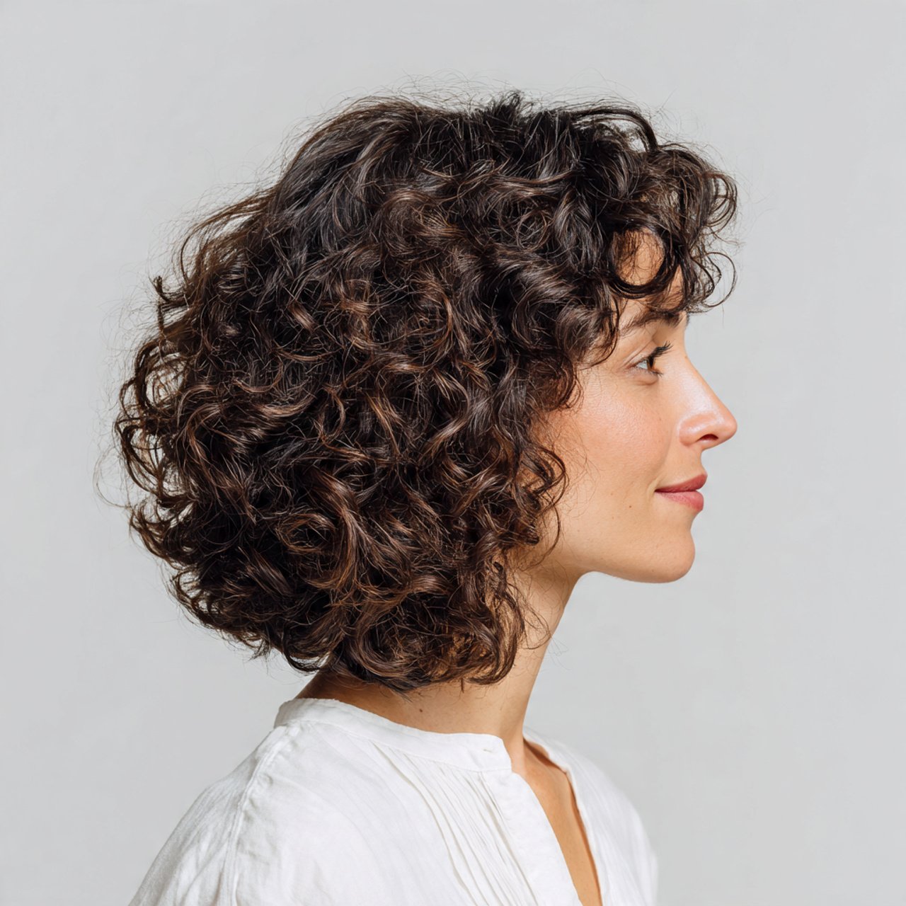 Curly Layered Lob