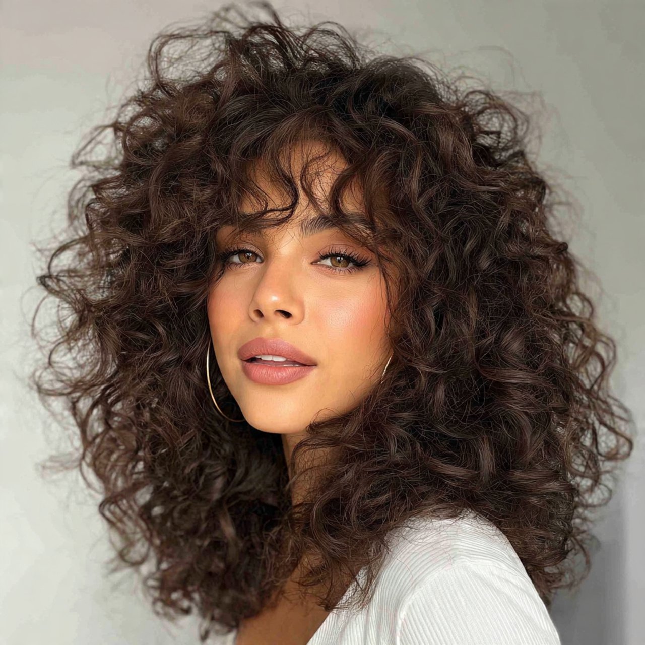 Curly Voluminous Blowout