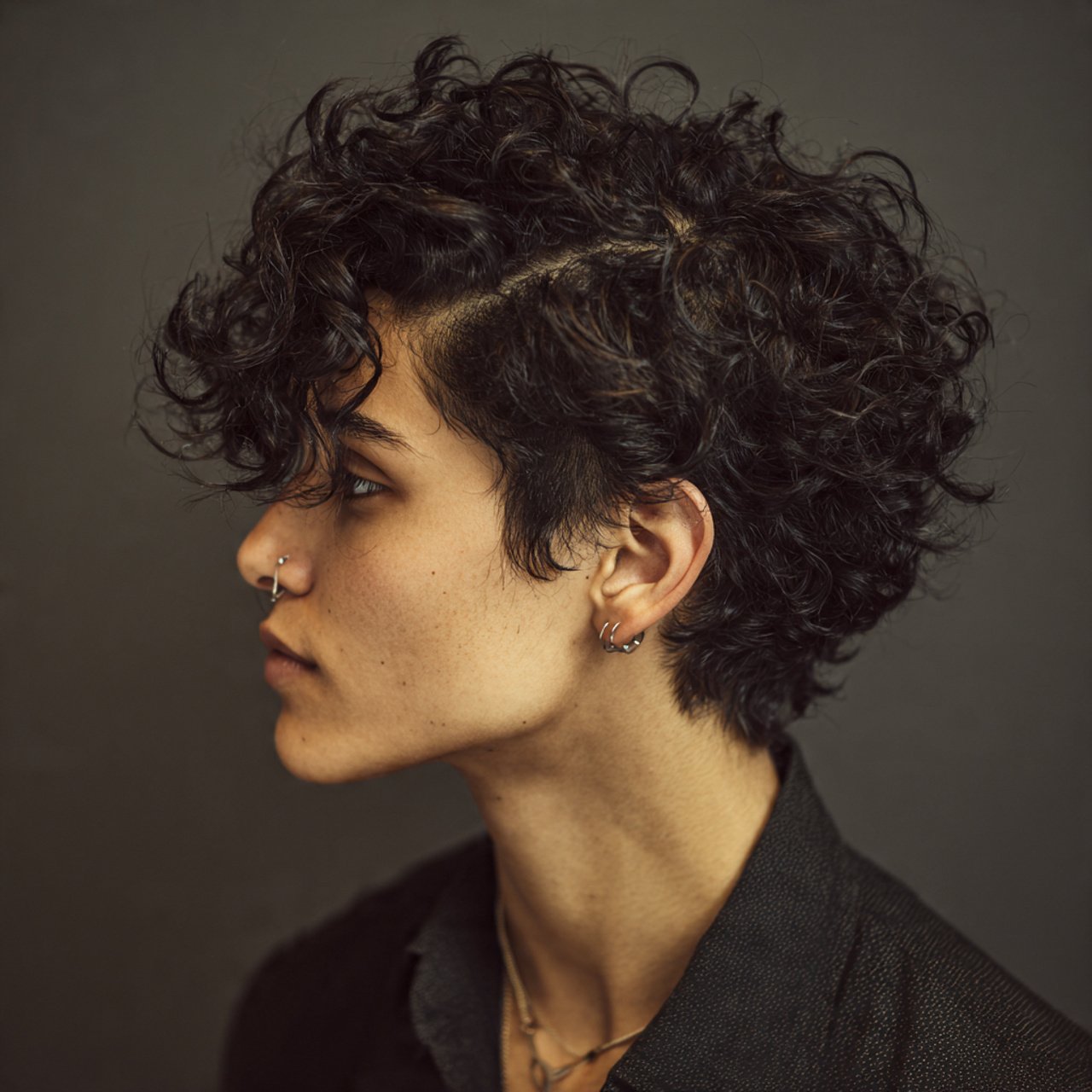 Curly Wolf Cut