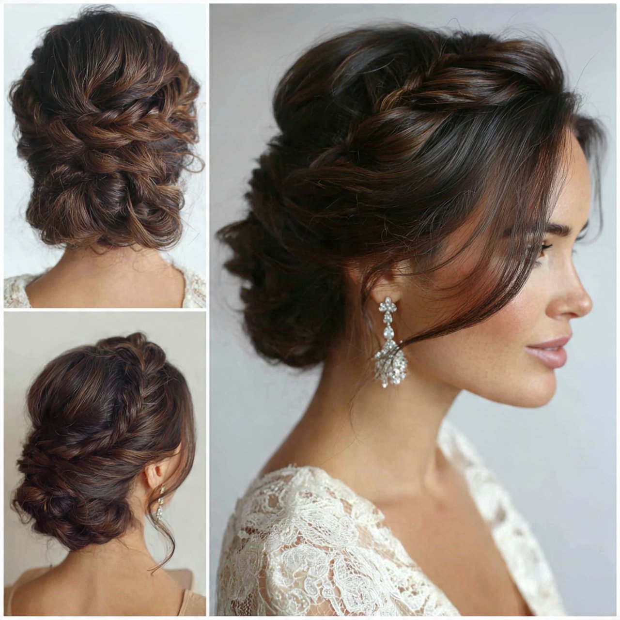 15 Trending Formal Hairstyles for Medium Length Hair Looks Good On You 6 Braided Crown Updo