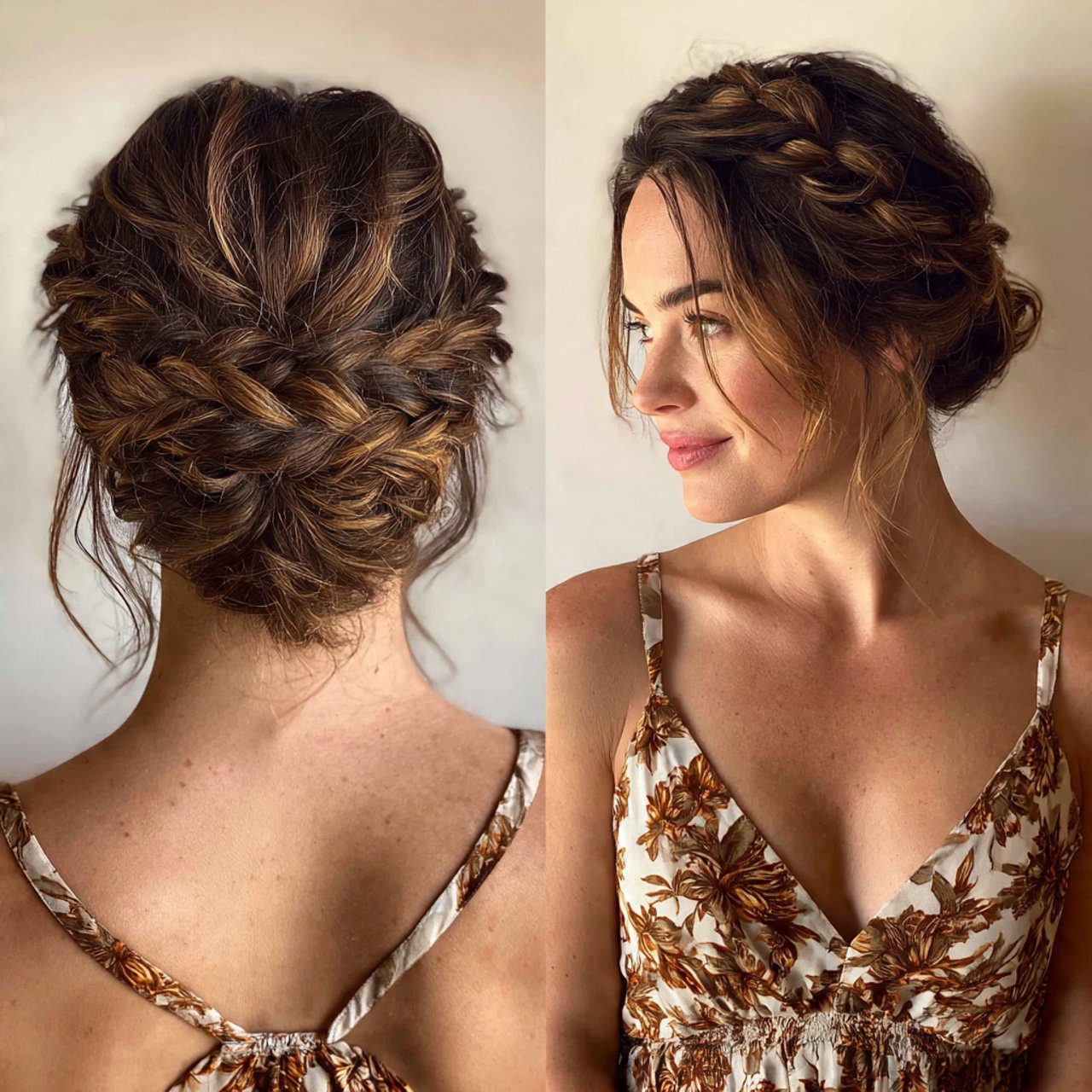Braided Crown Updo