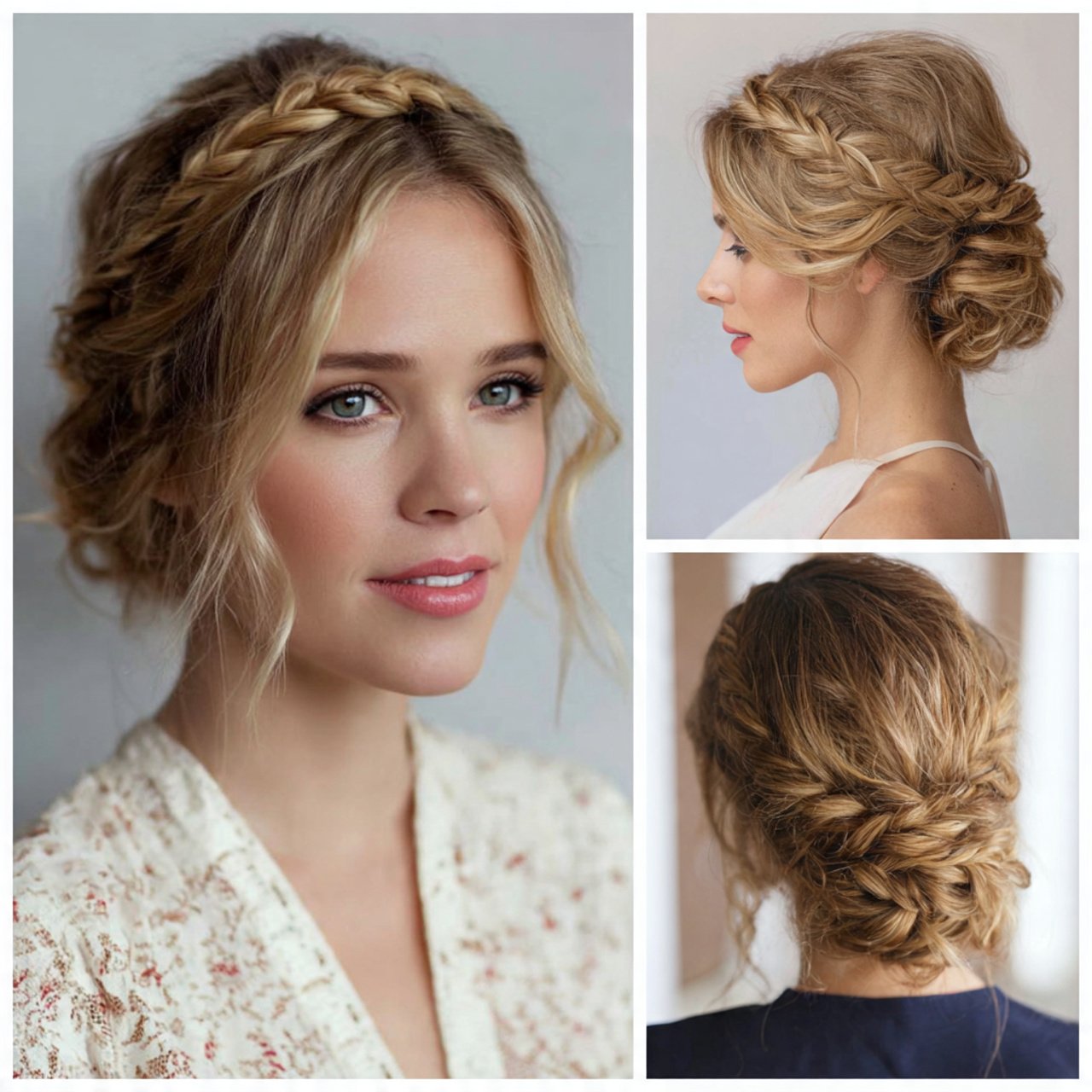15 Trending Formal Hairstyles for Medium Length Hair Looks Good On You 9 Braided Low Bun