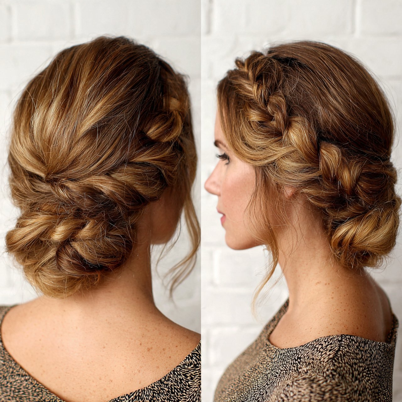 Braided Low Bun