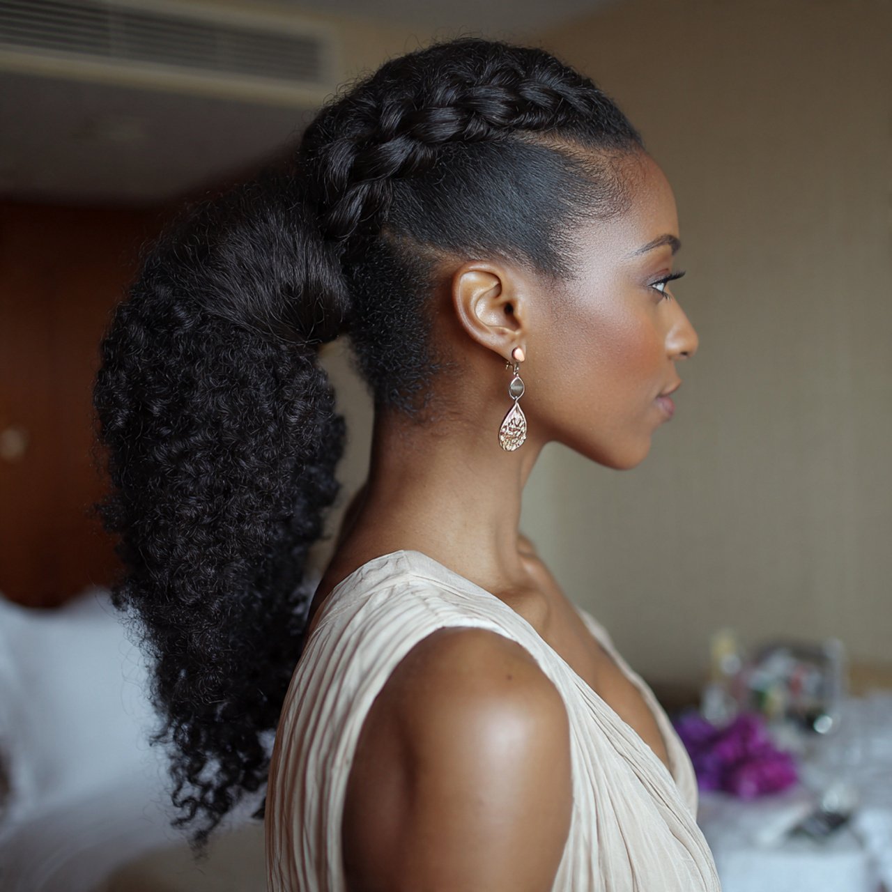 Braided Ponytail Natural Hairstyles