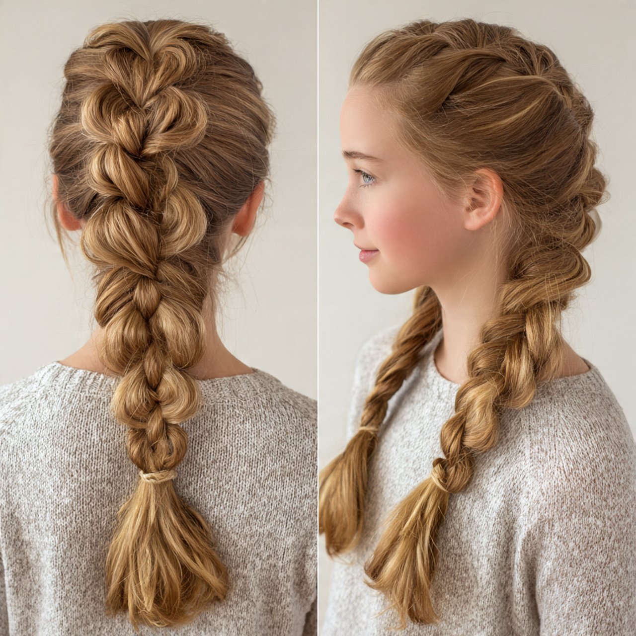 Classic Three Strand Braid For Teens