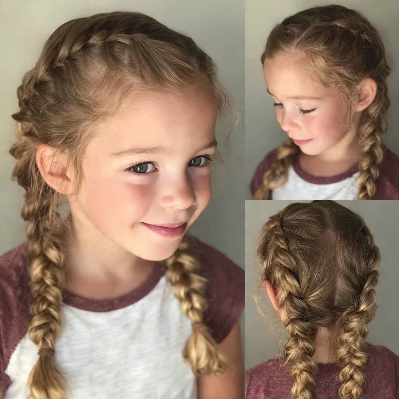 Classic Three-Strand Braids for Kids