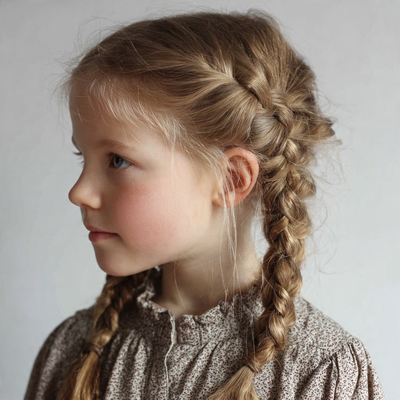 Braided Hairstyles for Kids: 13 Cute & Easy Styles 2 classic three strand braids for kids