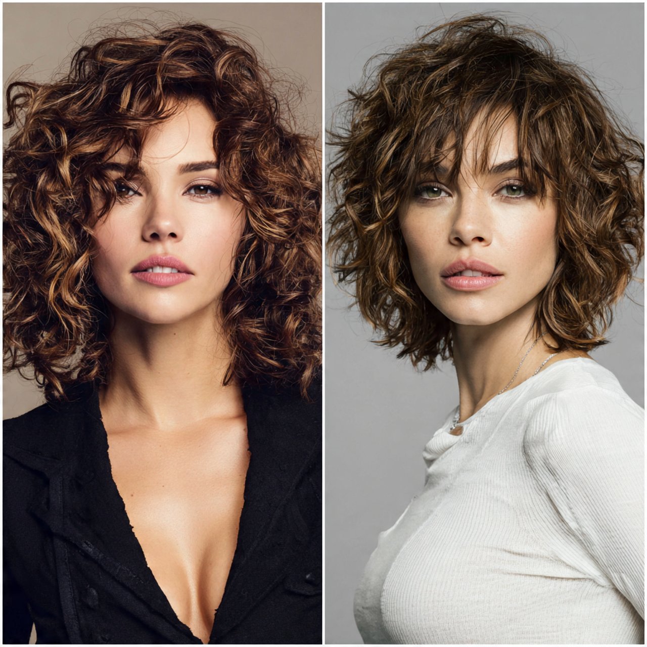 Curly Bob with Layers