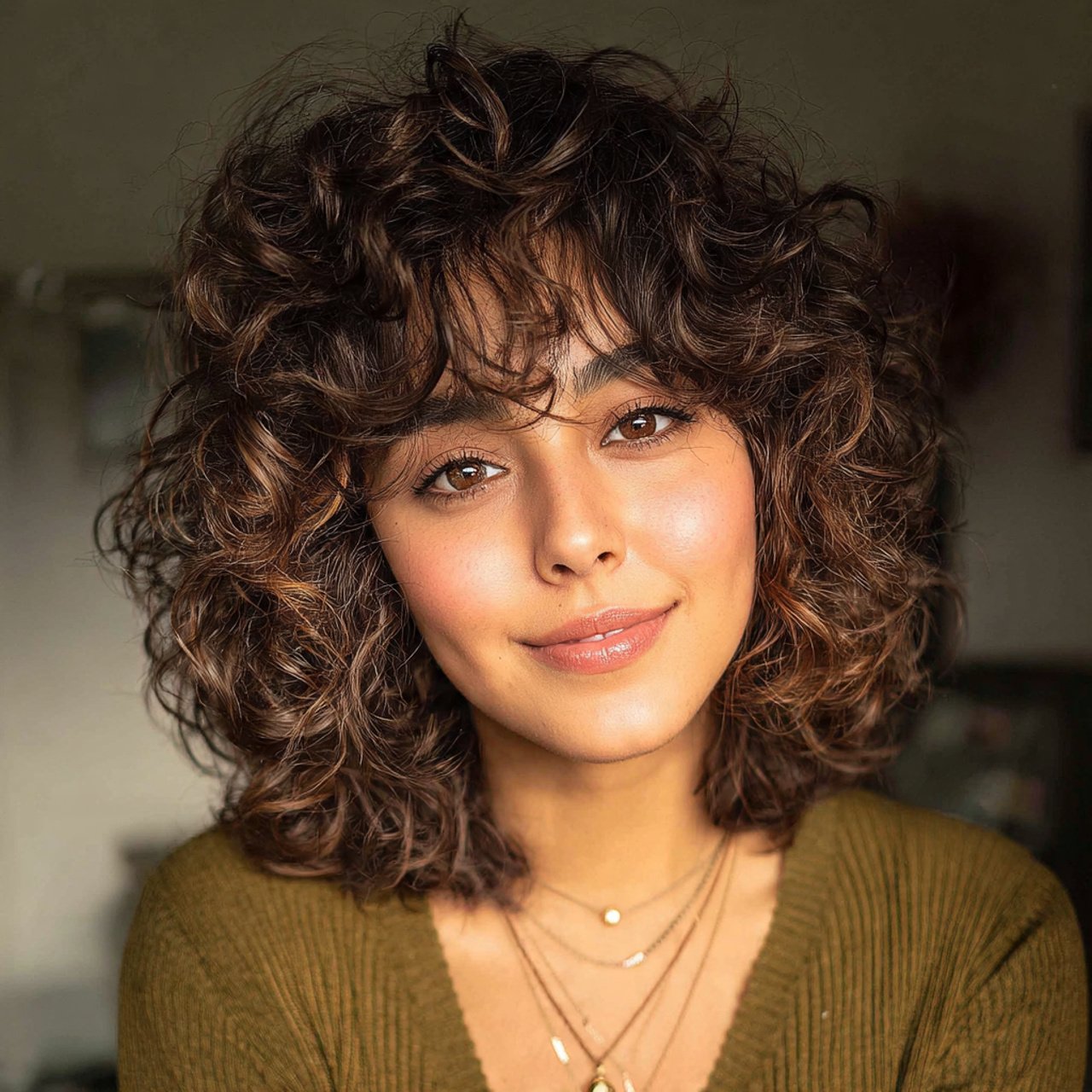 Curly Layered Cut