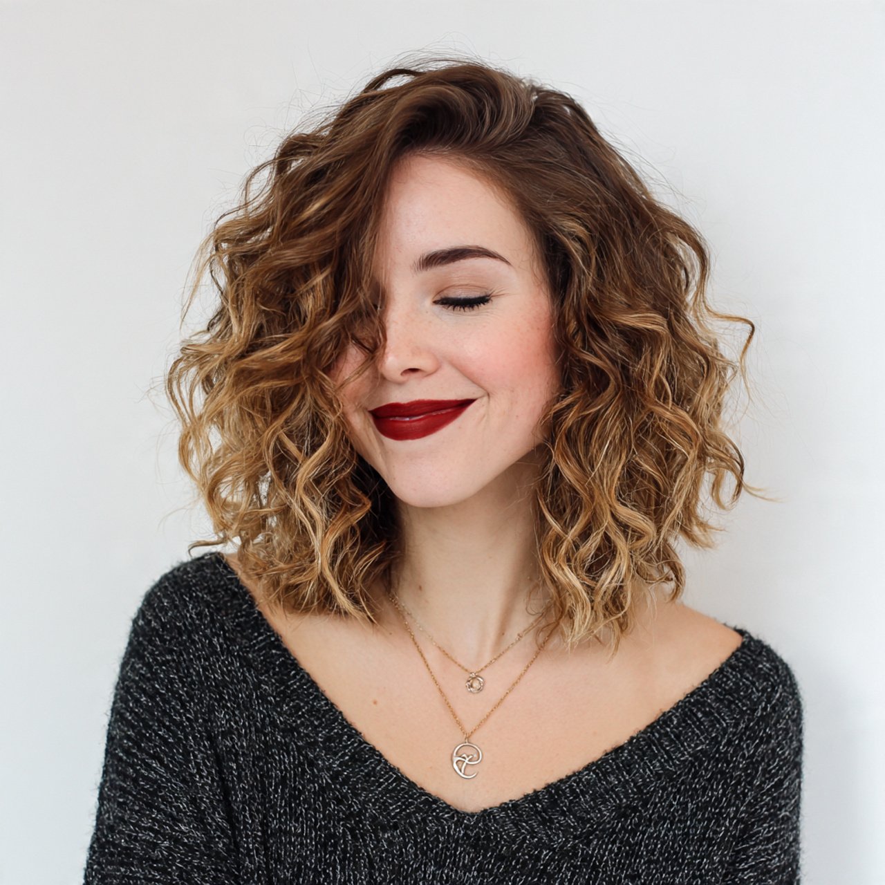 curly lob long bob for short hairs