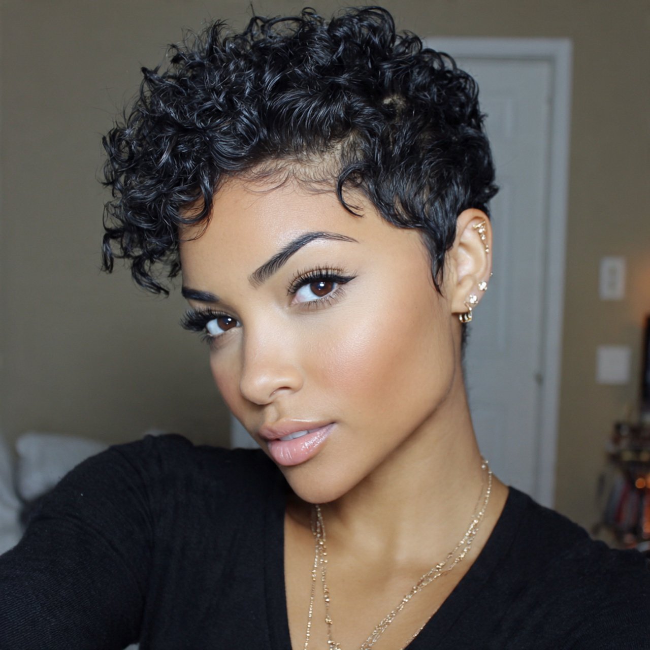 Hairstyles for Curly Hair: 16 Beautiful Ideas You’ll Love 4 curly pixie cut