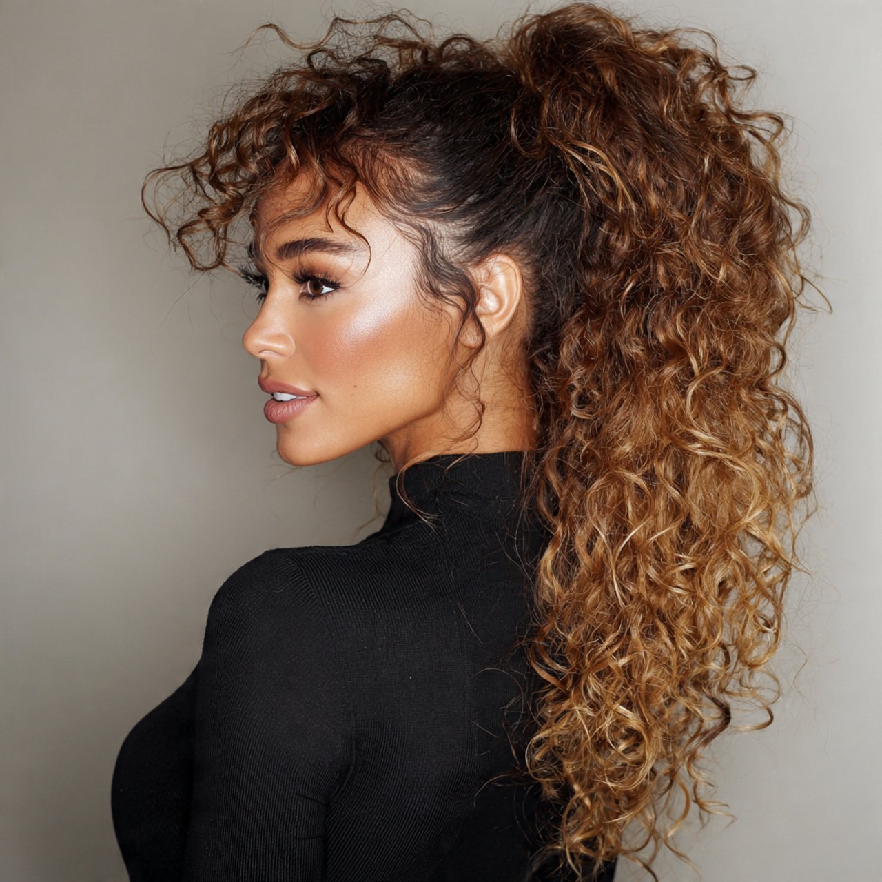Hairstyles for Curly Hair: 16 Beautiful Ideas You’ll Love 14 curly ponytail