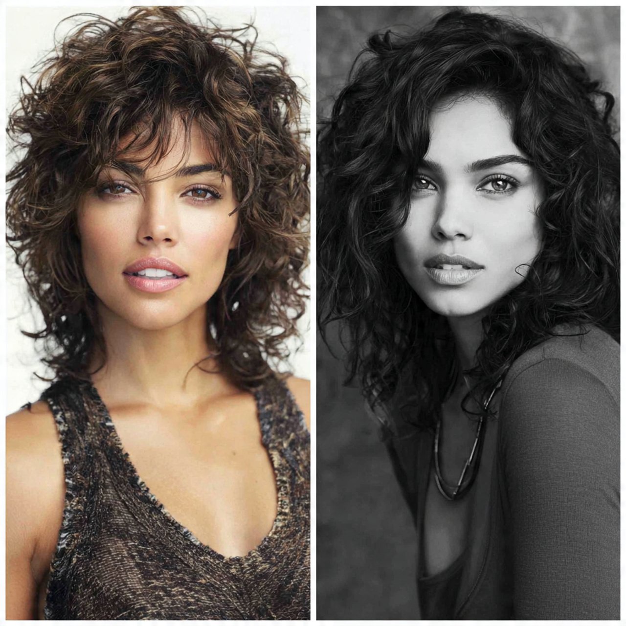 Curly Shag Hairstyle