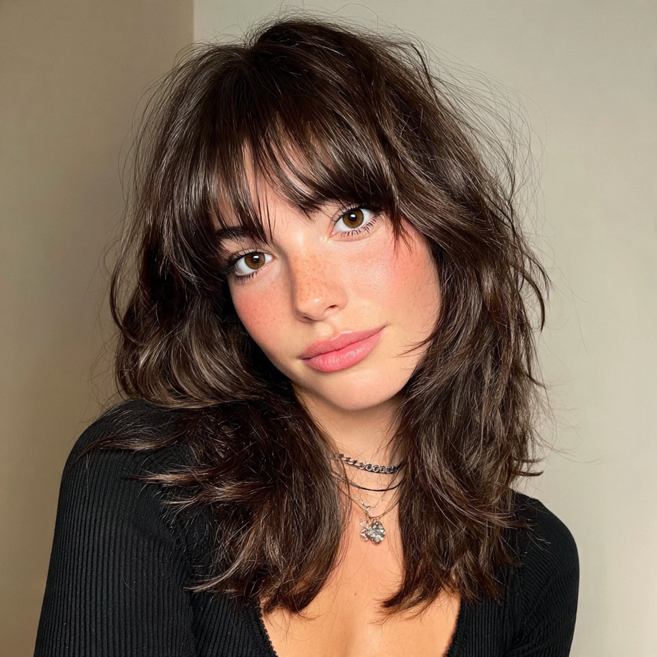 Trending 15 Easy Hairstyles for Medium Length Hairs For Your Next Salon Visit 9 Curtain Bangs with Layers