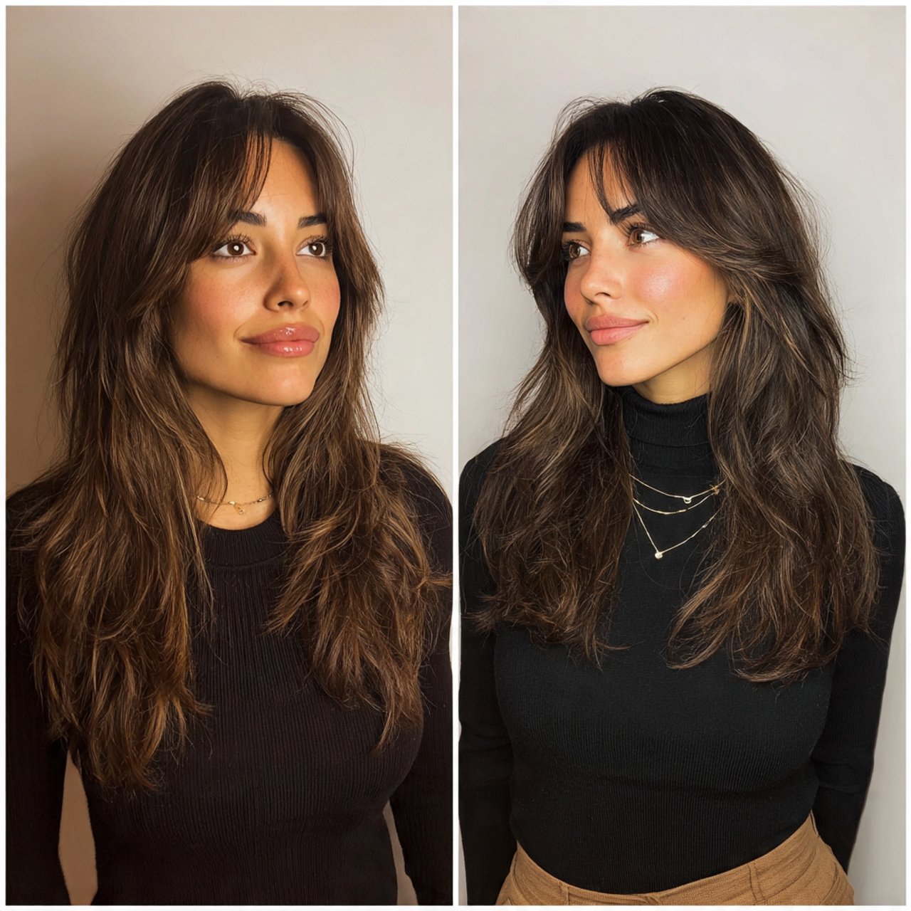 27 Trending Hairstyles for Medium Length Hair That Will Look Best 6 Curtain Bangs with Medium Hair