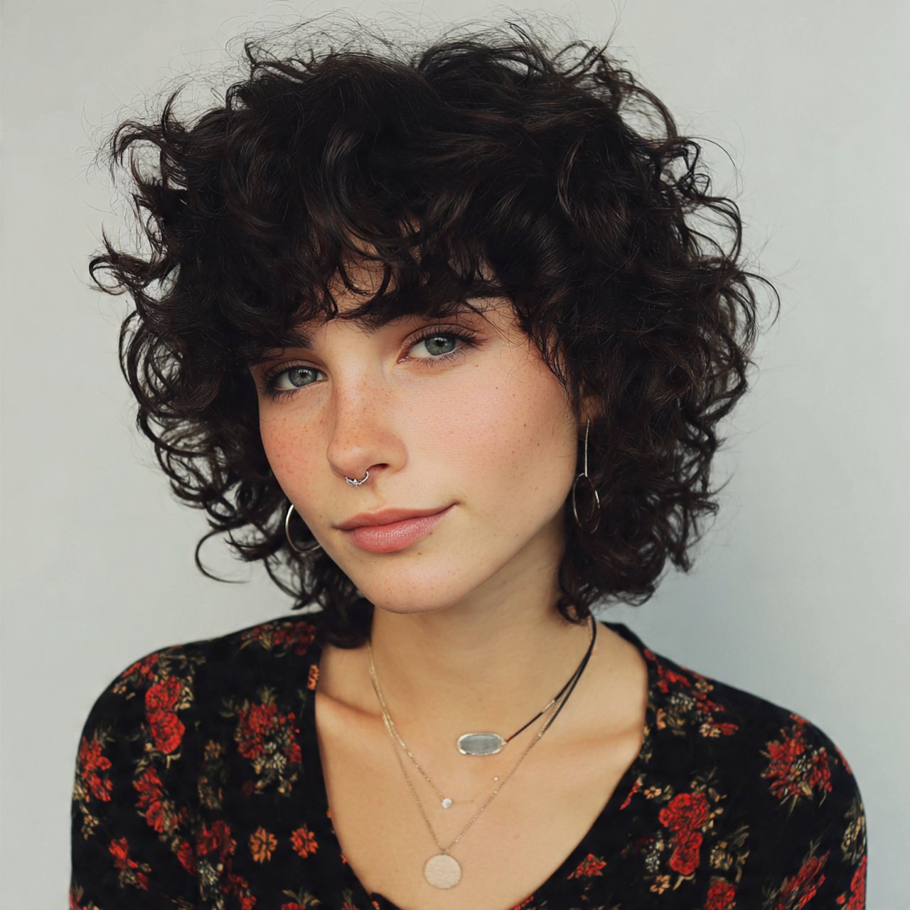 cute curly shag cut