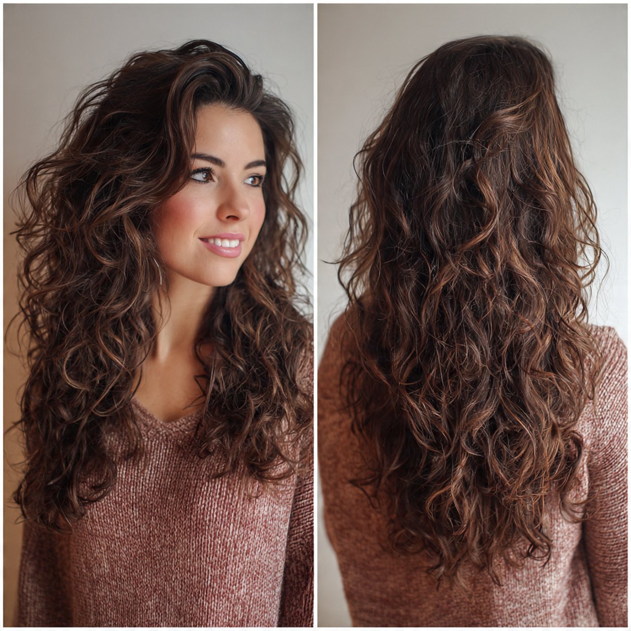 cute loose curly layers