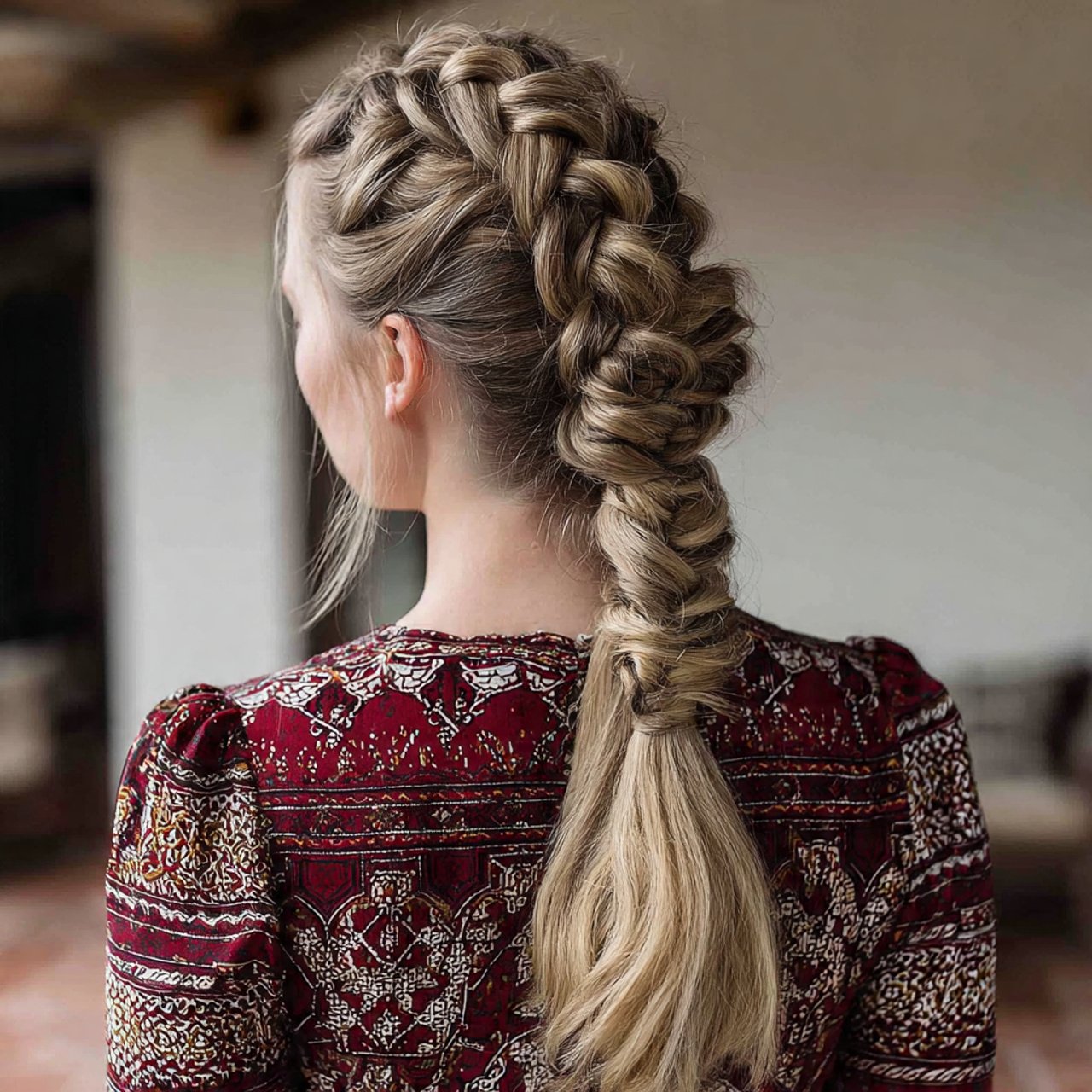 French Braided Ponytail