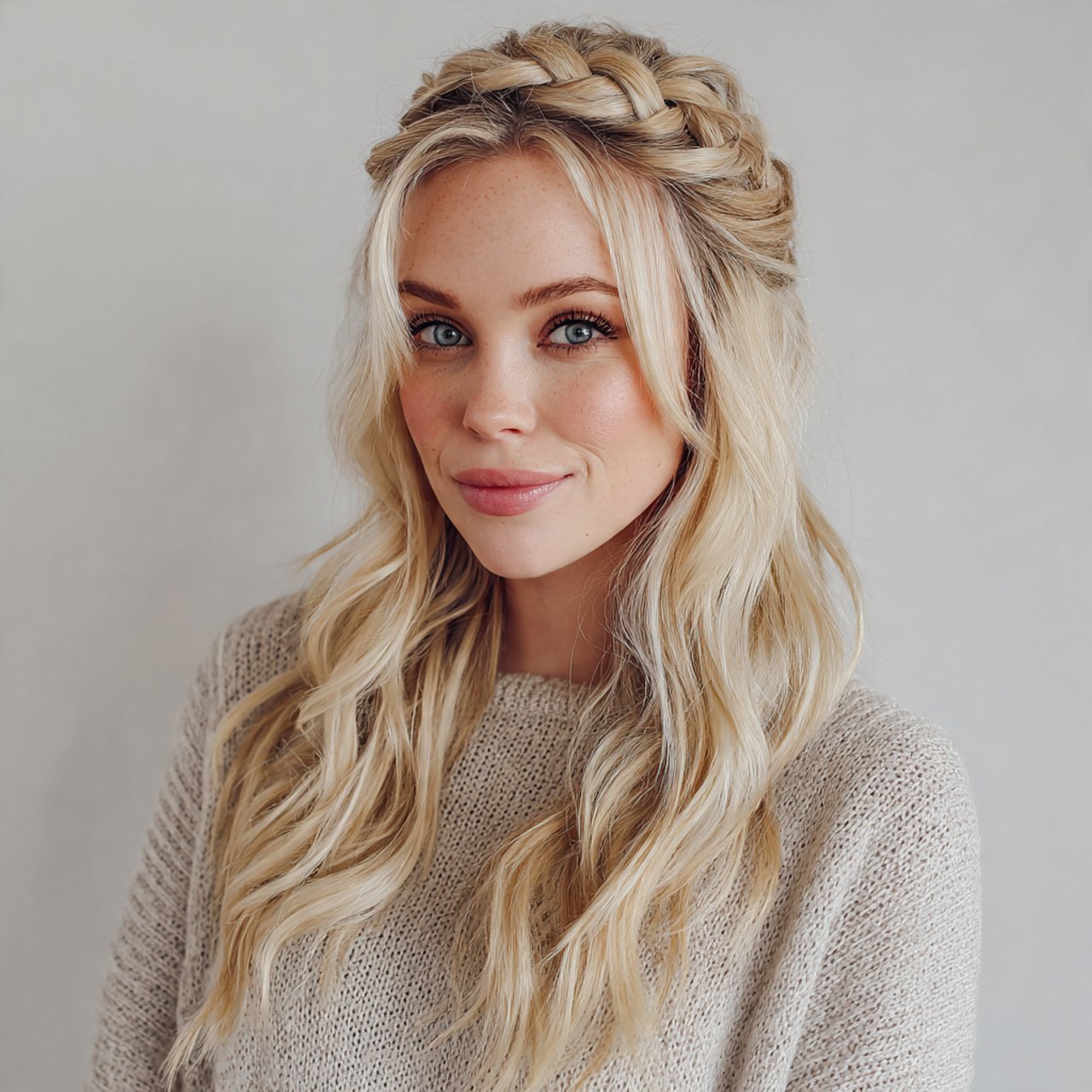Easy Half Up Braided Hairstyle