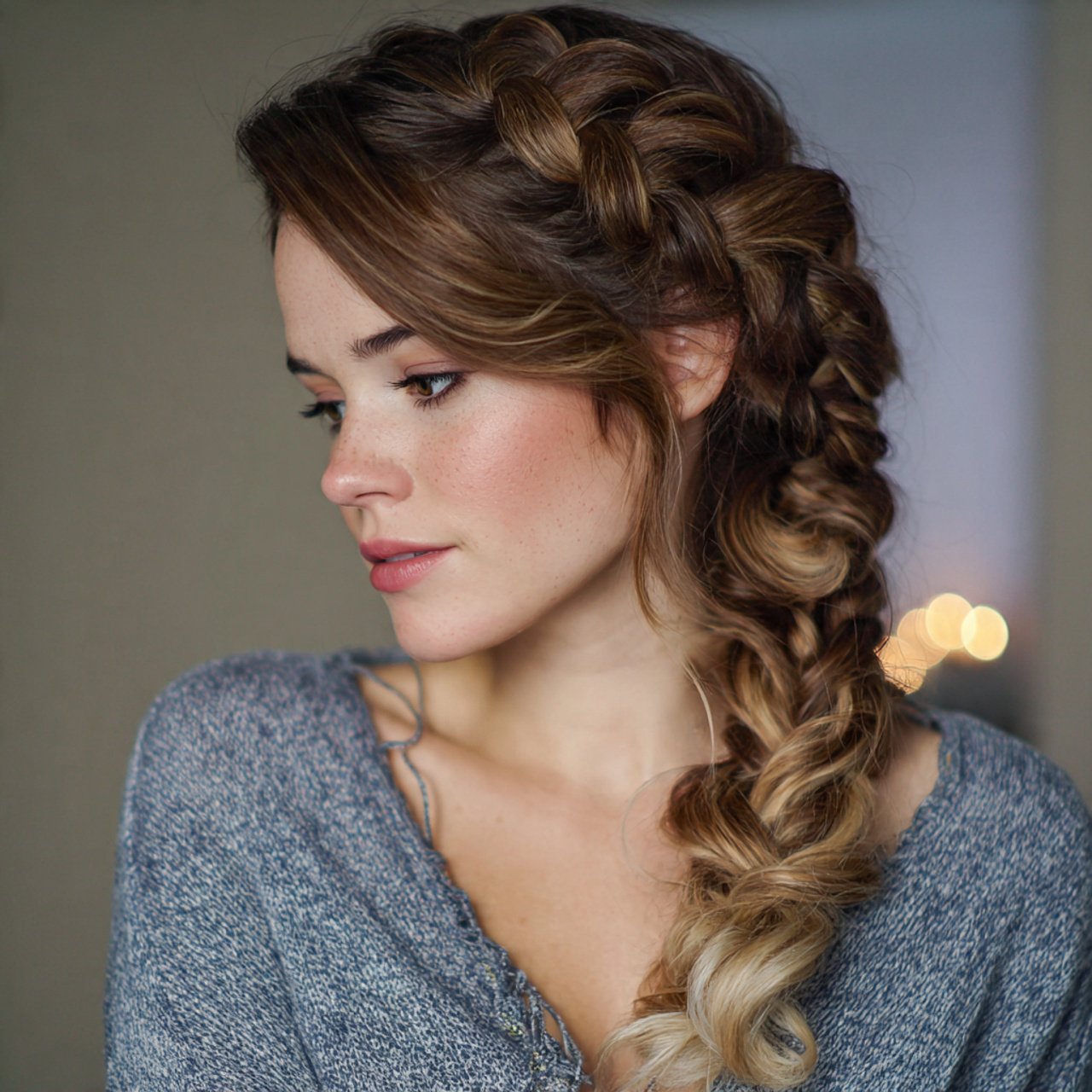 Easy Side Dutch Braid