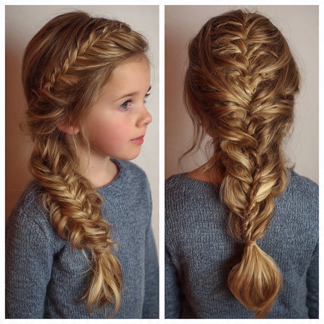 Braided Hairstyles for Kids: 13 Cute & Easy Styles 8 fishtail braid for kids