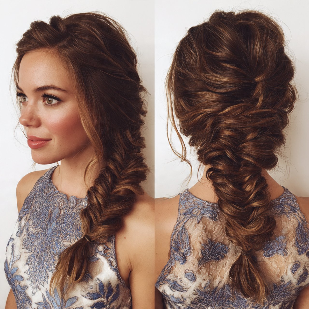 15 Trending Formal Hairstyles for Medium Length Hair Looks Good On You 14 Fishtail Side Braid