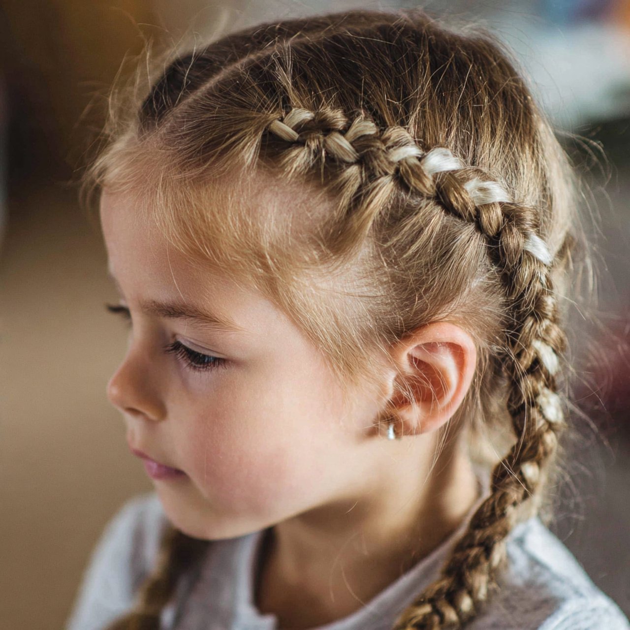 Braided Hairstyles for Kids: 13 Cute & Easy Styles 4 french braids for kids 1