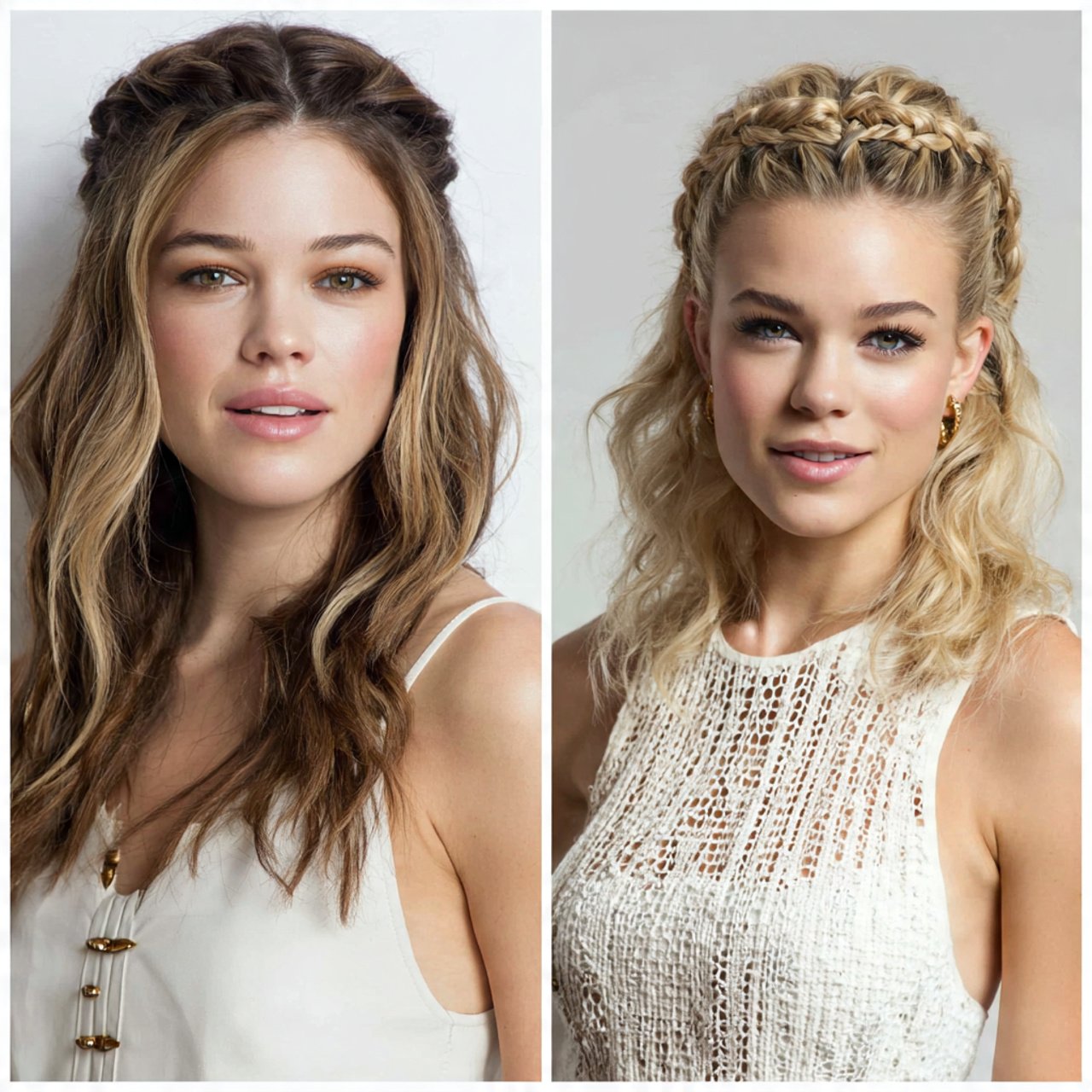 Half Up Braided Style