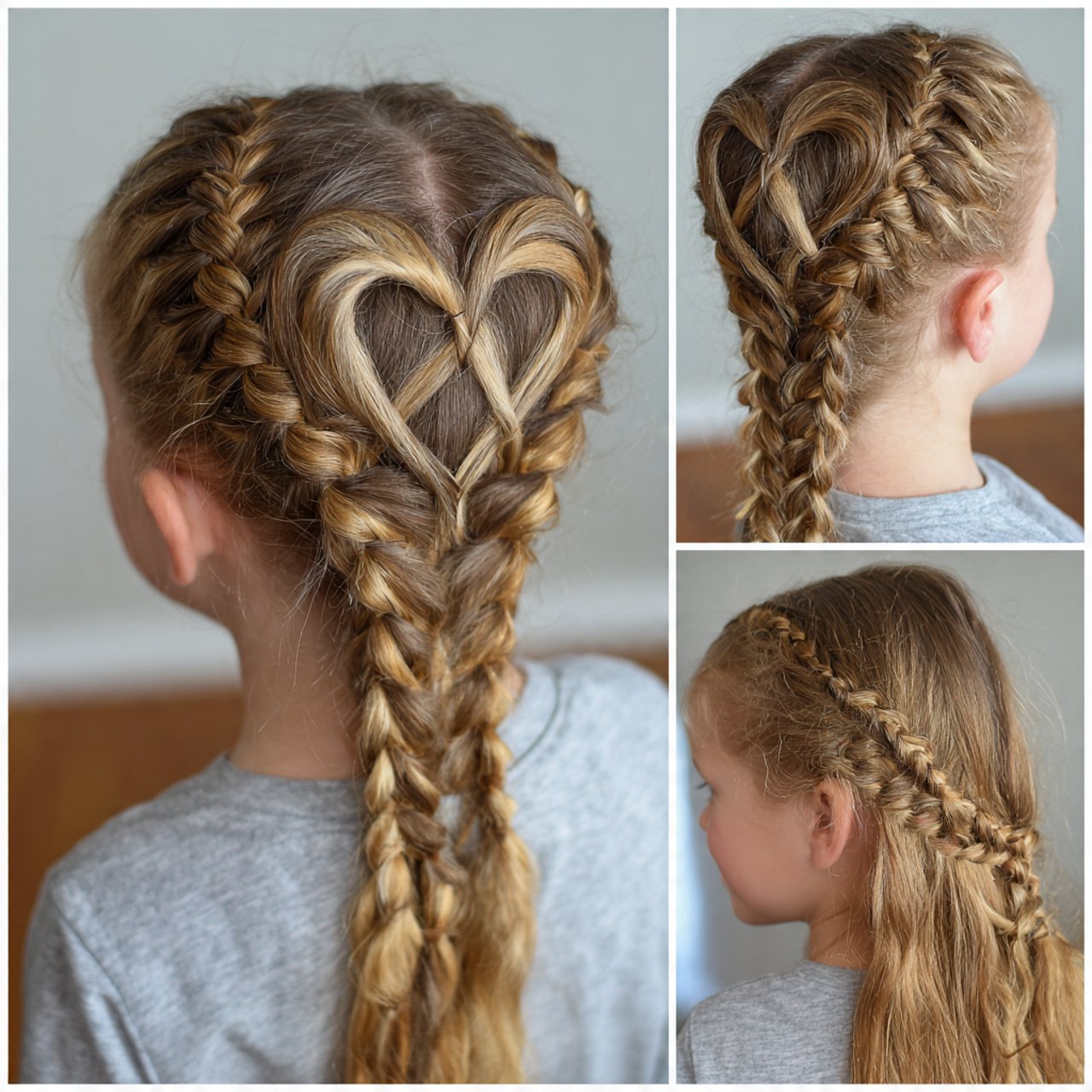 Braided Hairstyles for Kids: 13 Cute & Easy Styles 14 Heart Shaped Braids For Kids