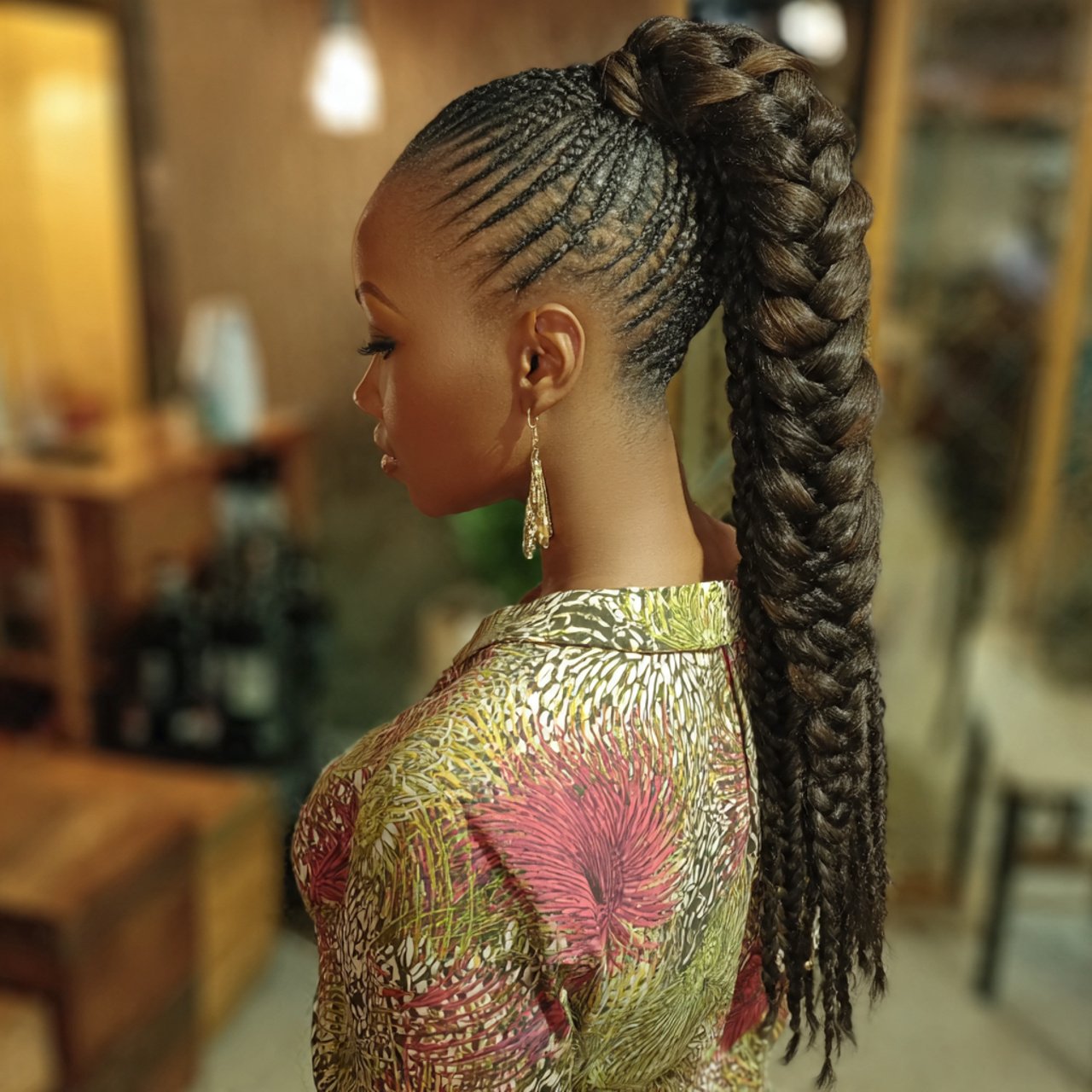 French Braided Ponytail