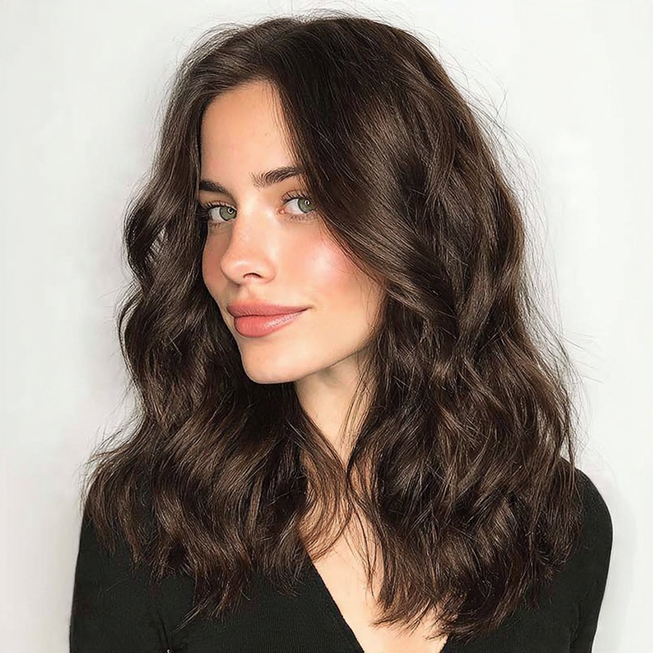 27 Trending Hairstyles for Medium Length Hair That Will Look Best 7 Layered Waves Medium length hairstyle
