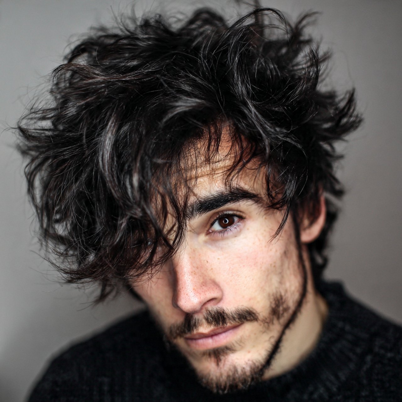 Messy Medium Length Hairstyle