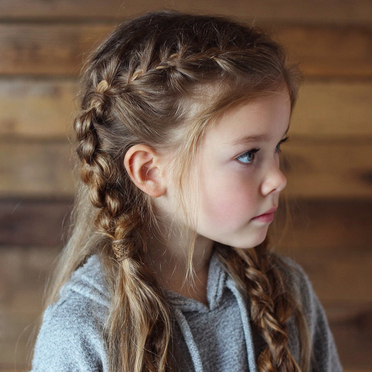 Side Braids for Kids