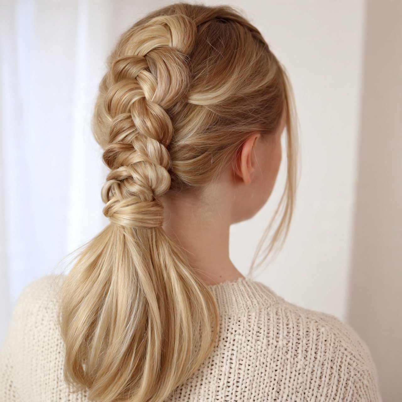 Simple Braided Ponytail