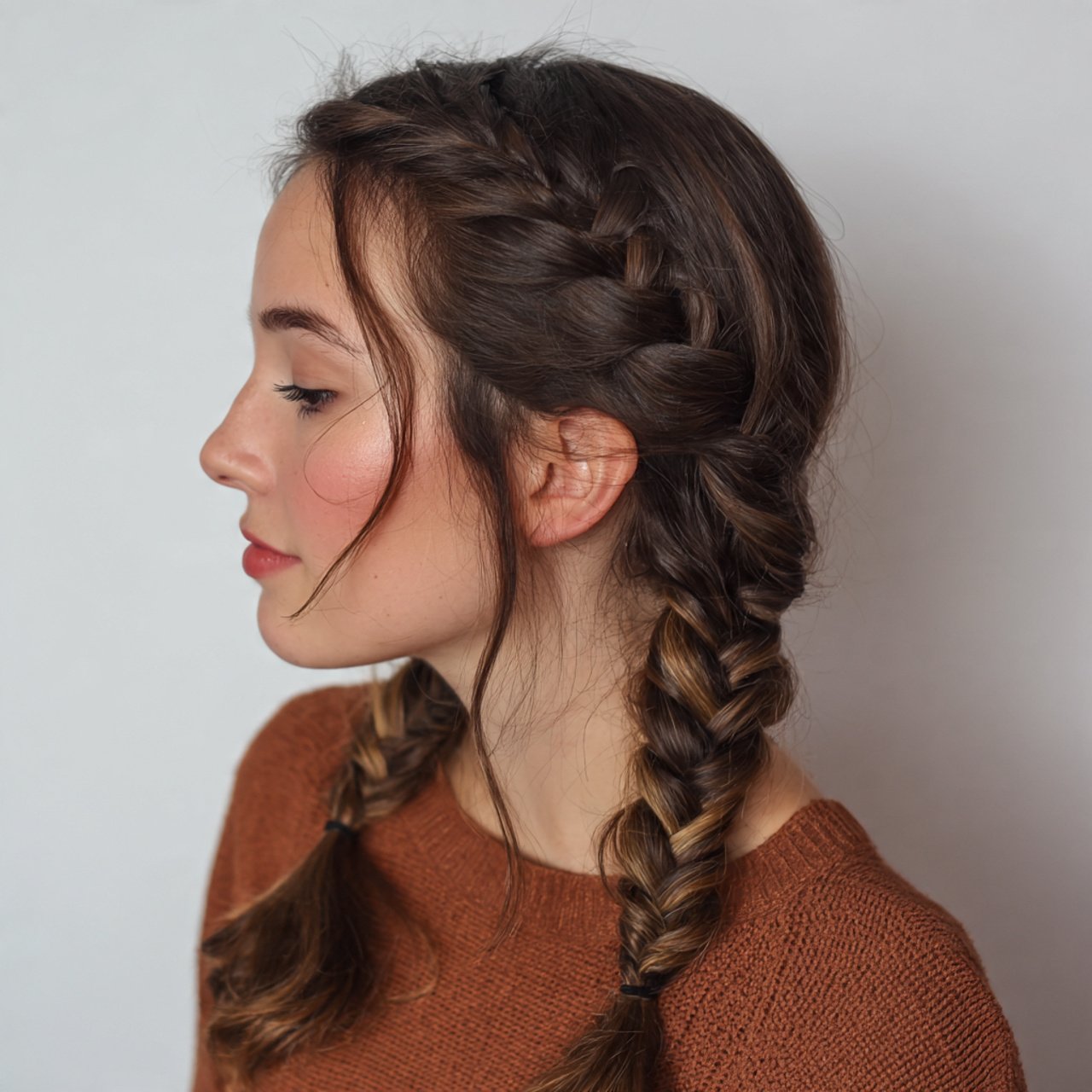 Simple Double Side Braids