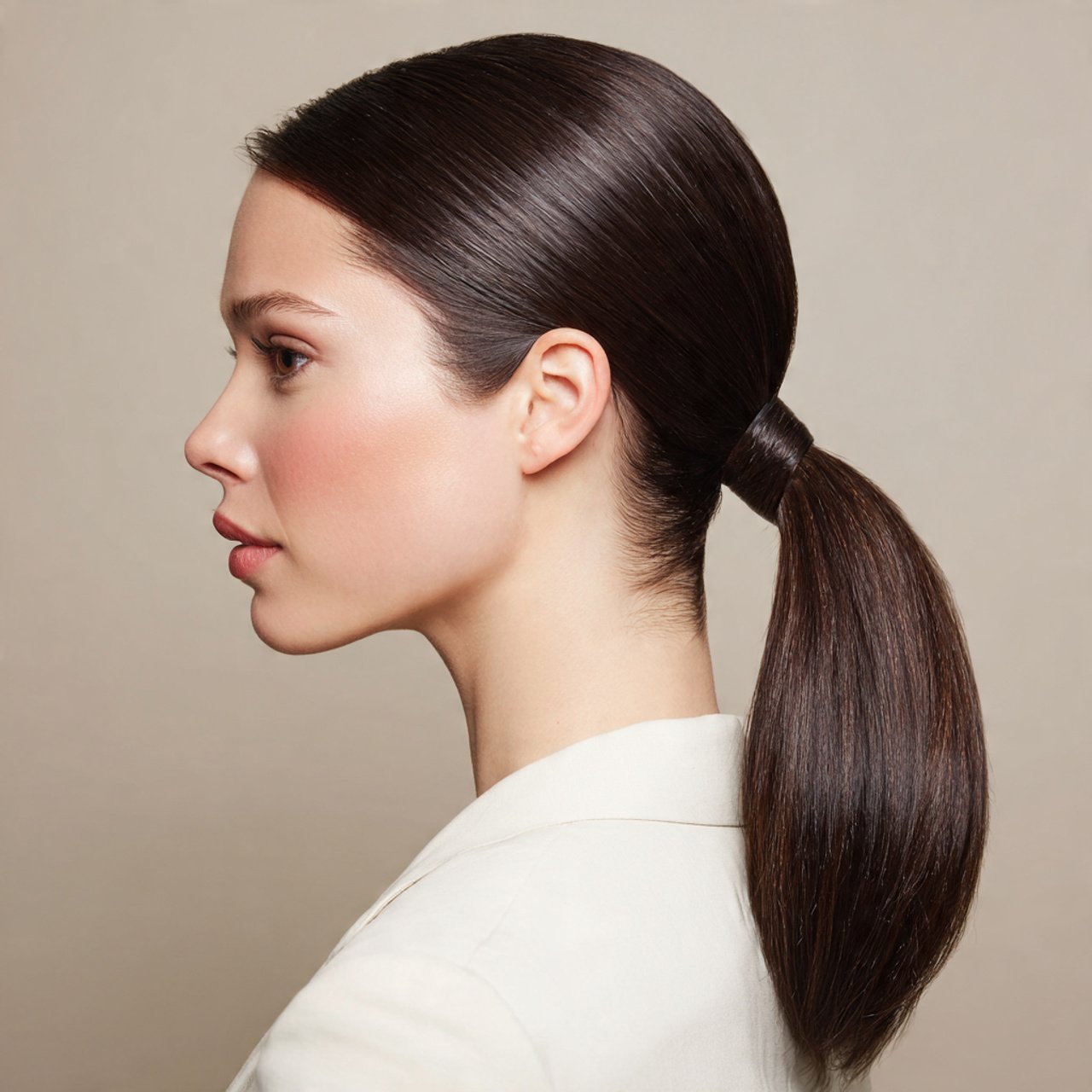 15 Trending Formal Hairstyles for Medium Length Hair Looks Good On You 7 Sleek Low Ponytail