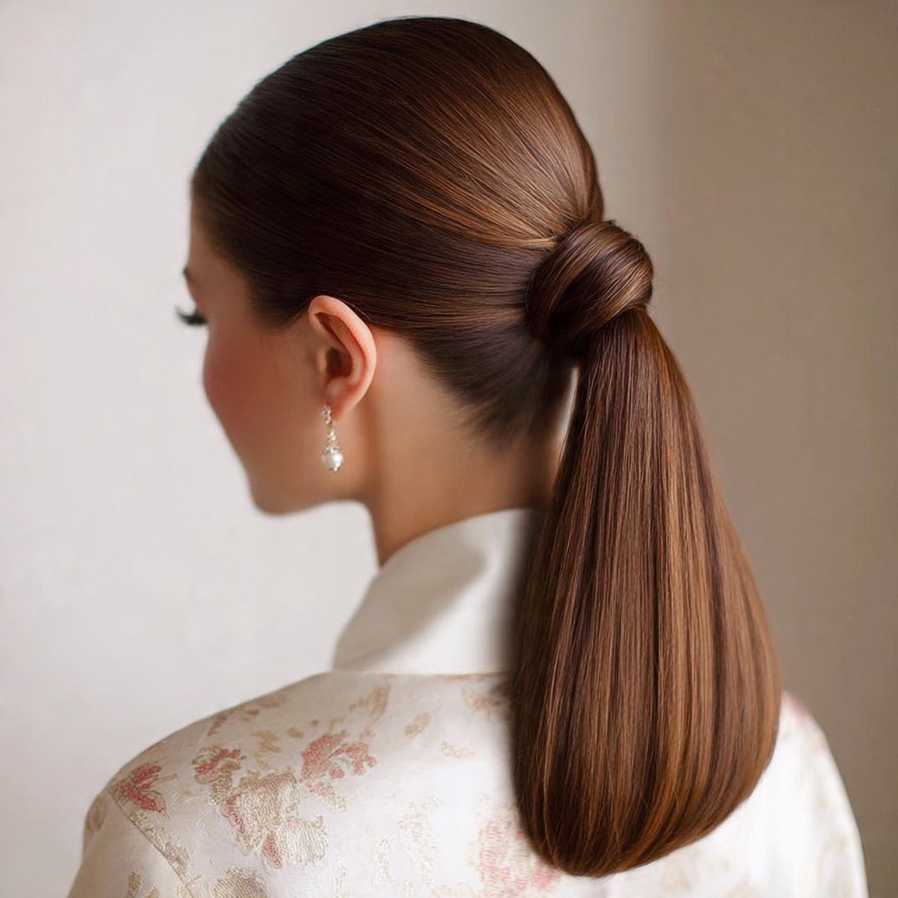 Sleek Low Ponytail