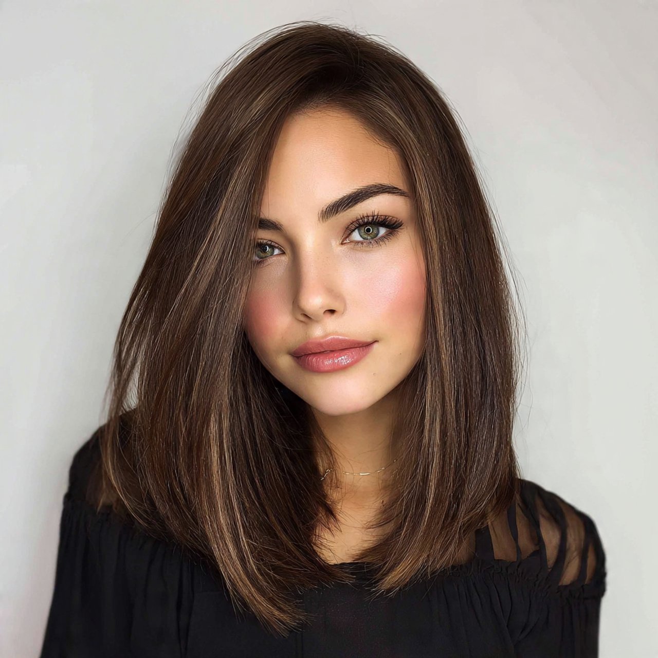 Straight Lob Hairstyle