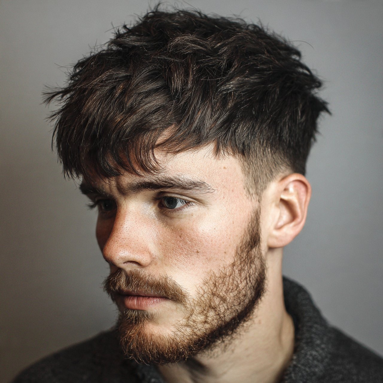 Textured Medium Length Crop