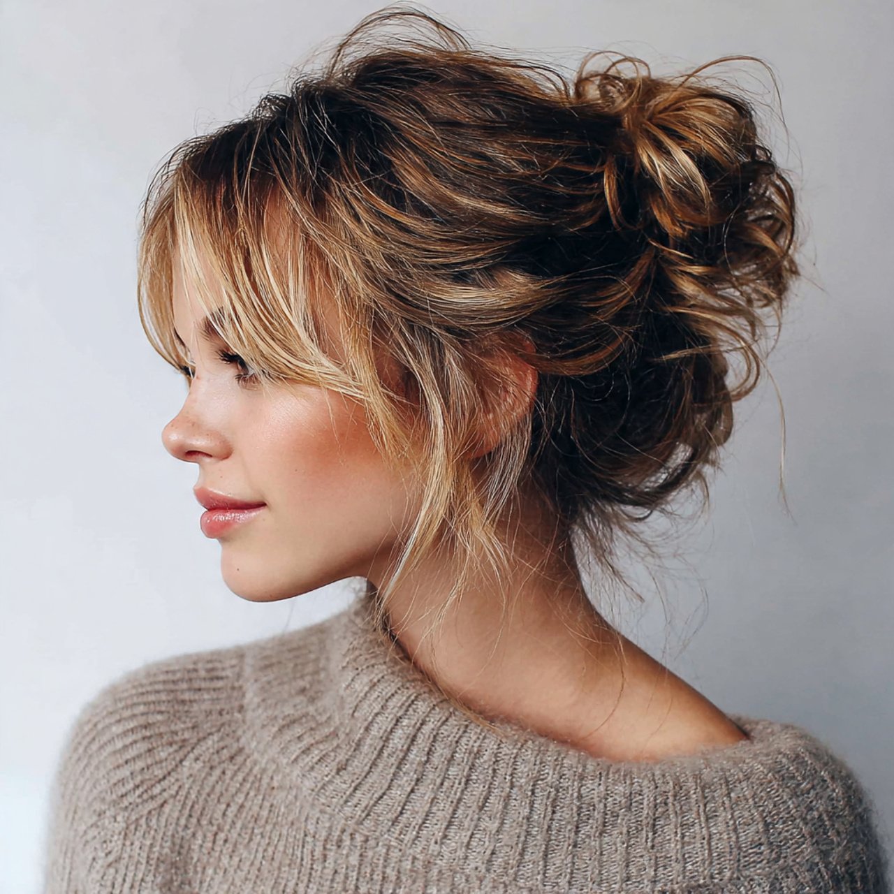 Textured Messy Bun