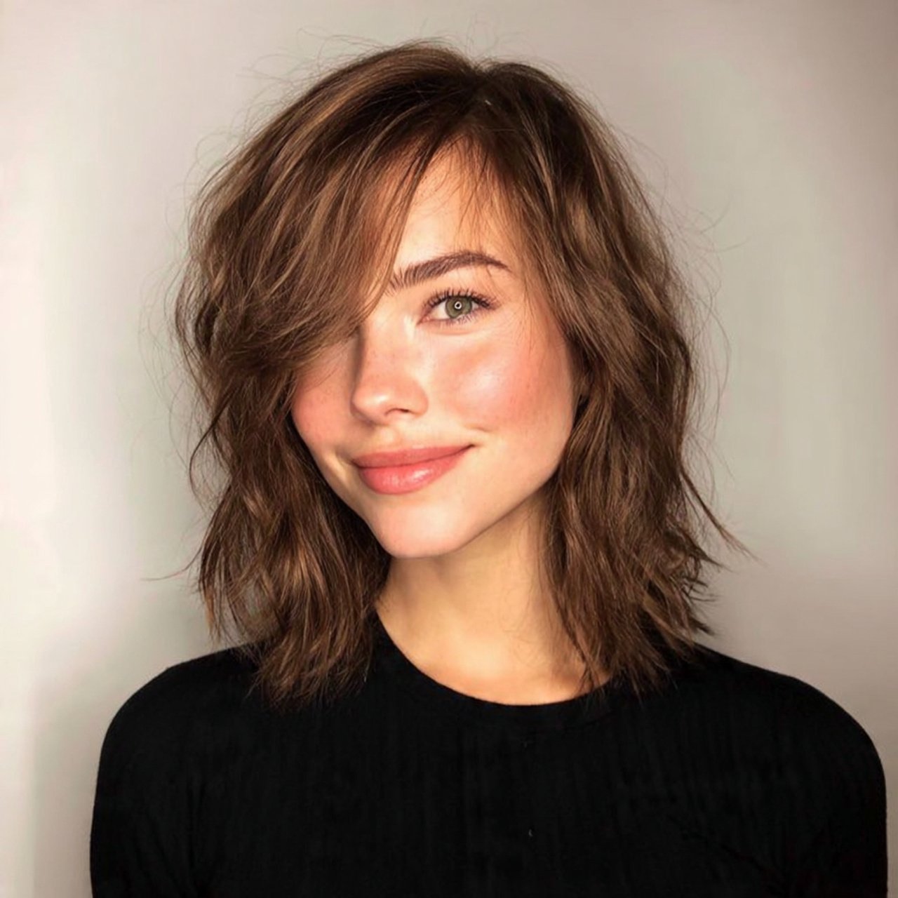 27 Trending Hairstyles for Medium Length Hair That Will Look Best 18 Textured Shoulder-Length Cut