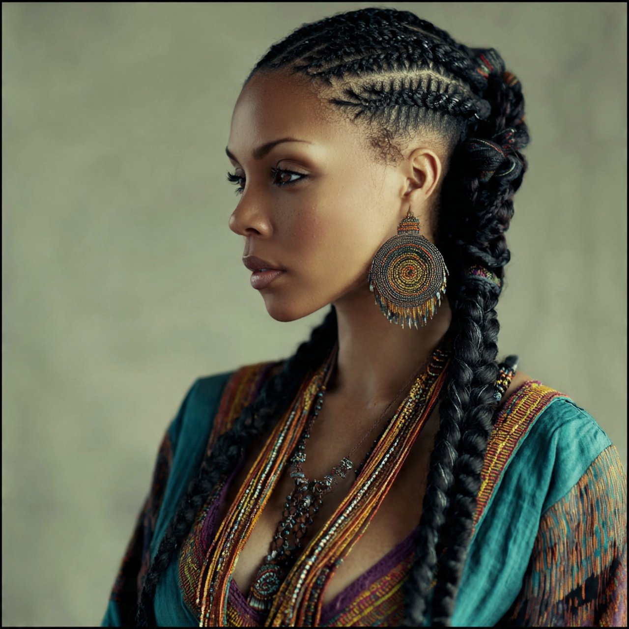 Tribal Braids Natural Hairstyles