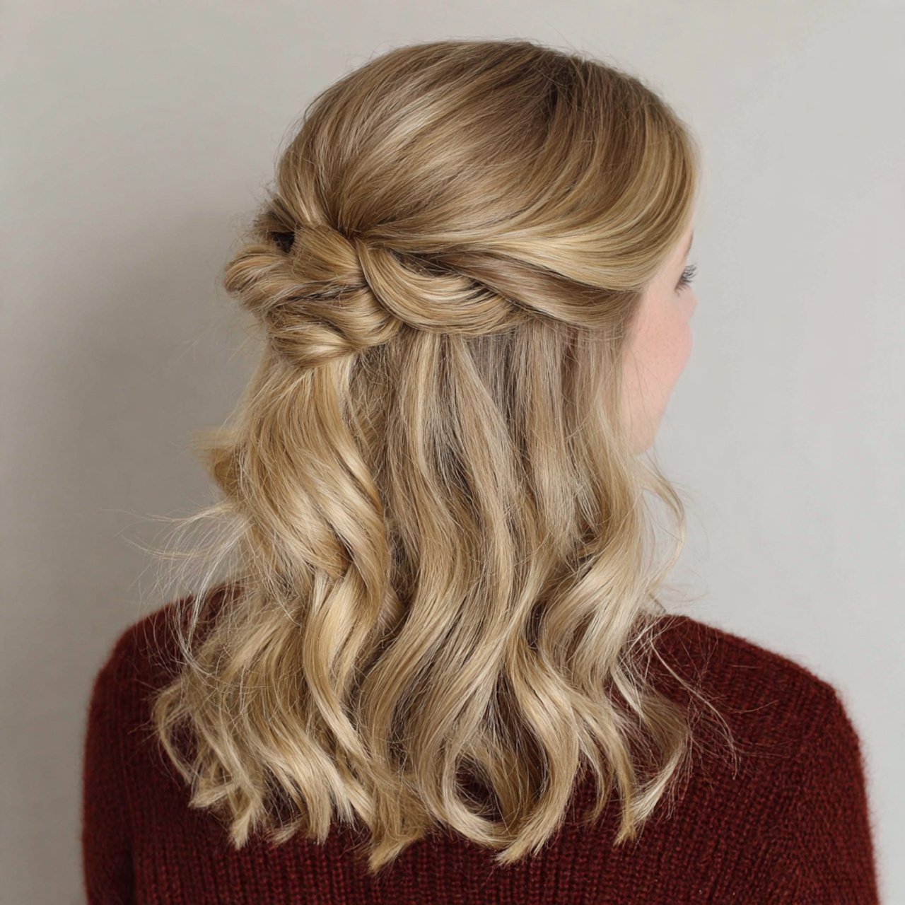 Twisted Half Up Style