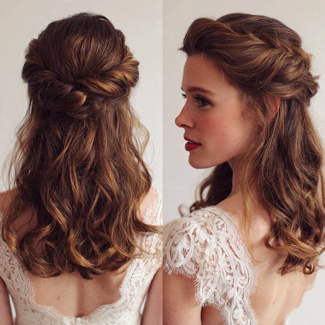 Twisted Half Up Style