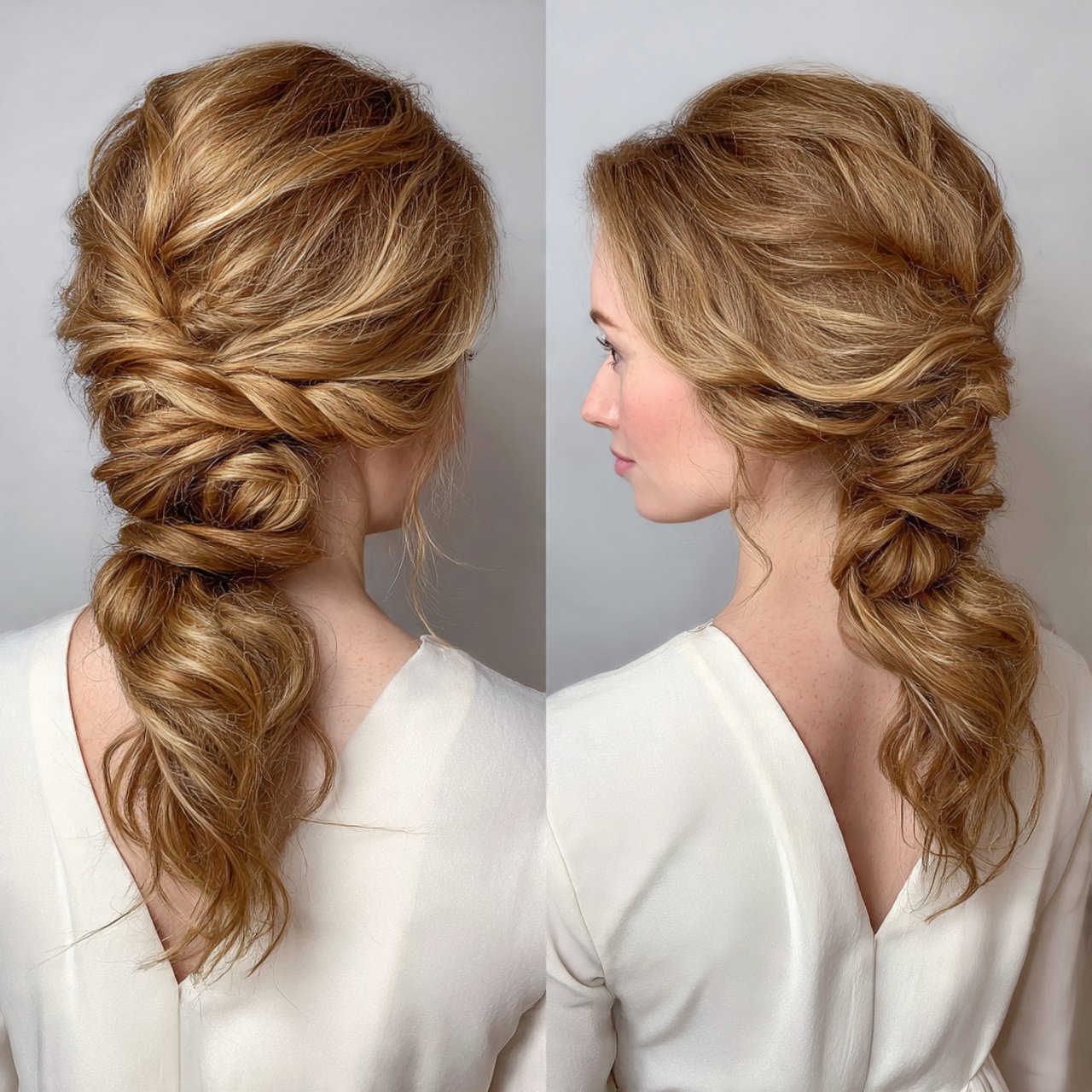 Twisted Low Ponytail
