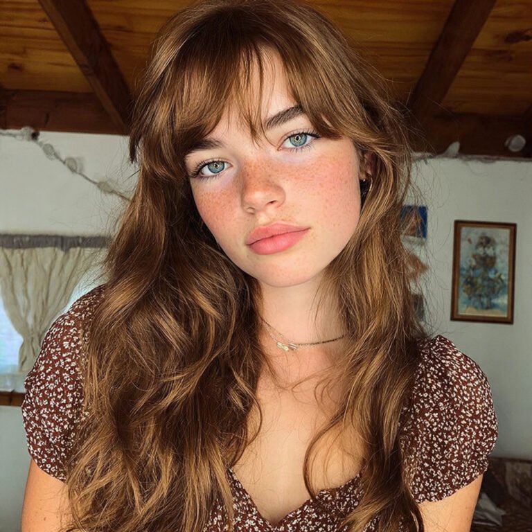 how to style curtain bangs