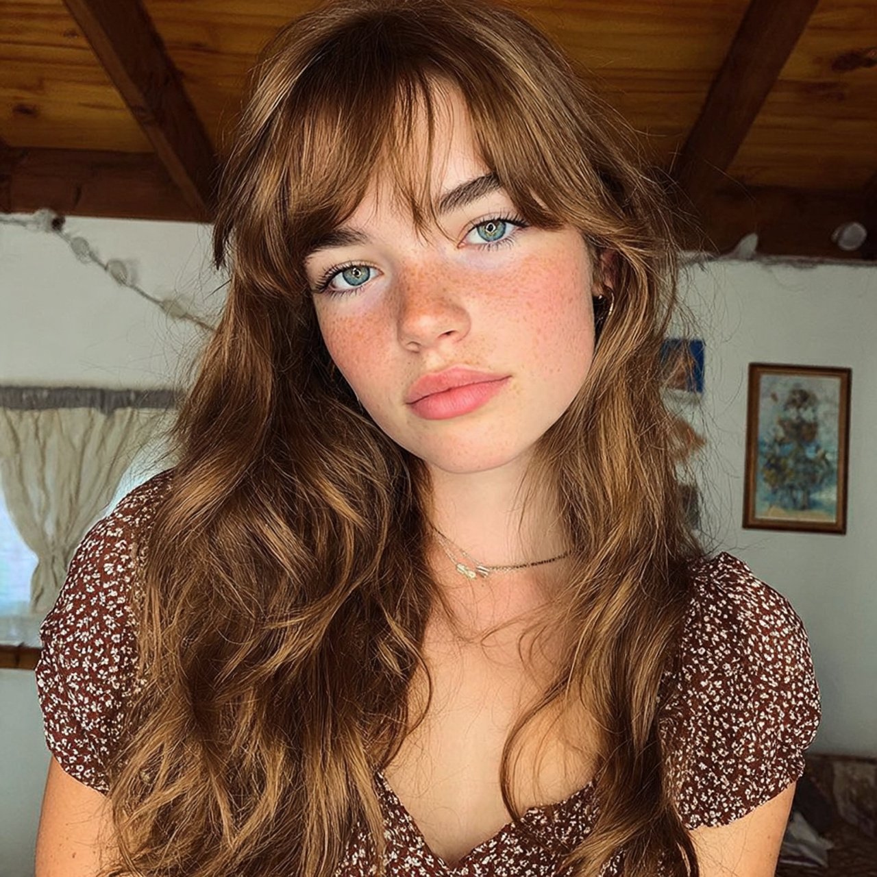 how to style curtain bangs