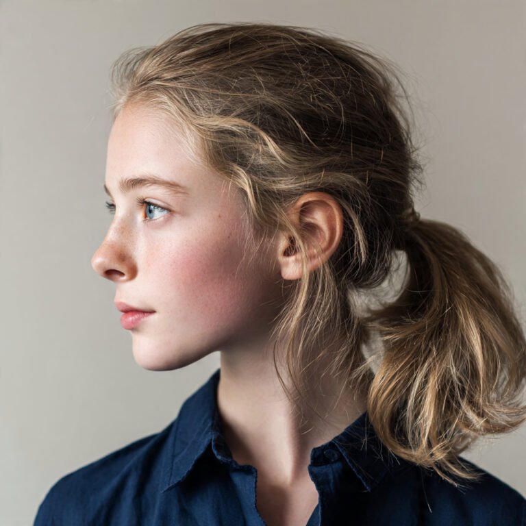 low ponytail hairstyles