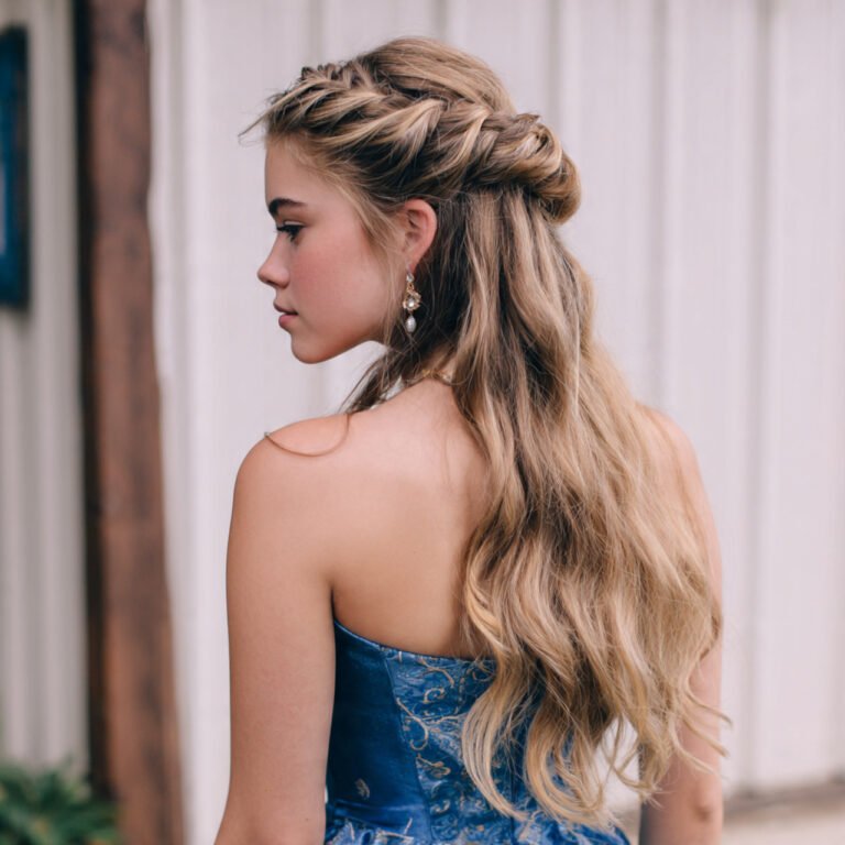 prom hairstyles half up half down