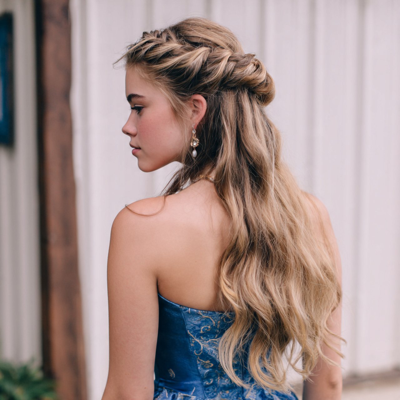 prom hairstyles half up half down